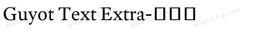 Guyot Text Extra字体转换